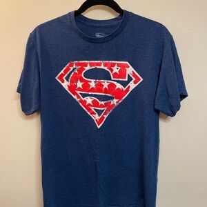 DC‎ Comics Superman Red and Blue Tee size medium